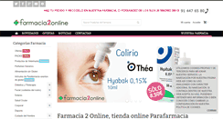Desktop Screenshot of farmacia2online.com