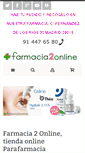 Mobile Screenshot of farmacia2online.com