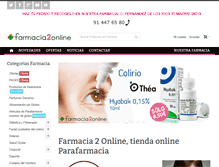 Tablet Screenshot of farmacia2online.com